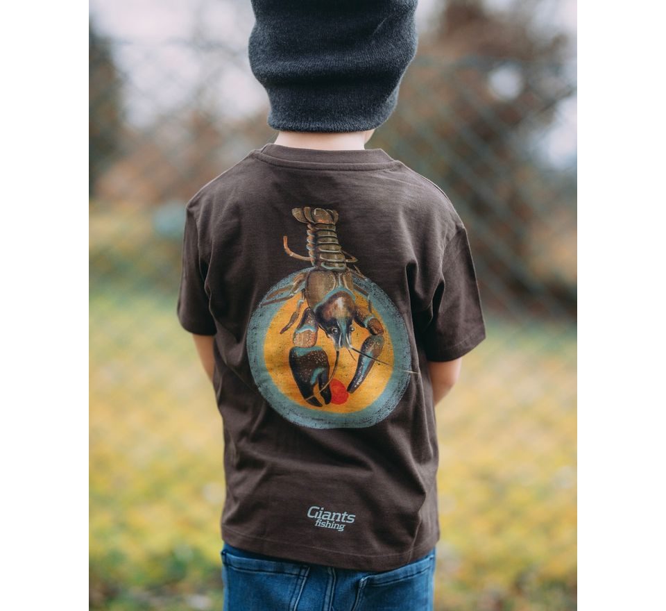 Giants fishing Tričko dětské hnědé Rak