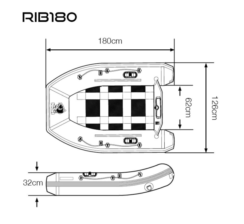 Nash Člun Boat Life Inflatable Rib 180