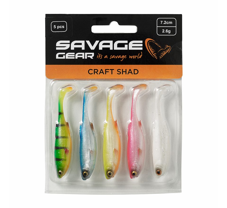 Savage Gear Gumová nástraha Craft Shad Dark Water Mix 5ks