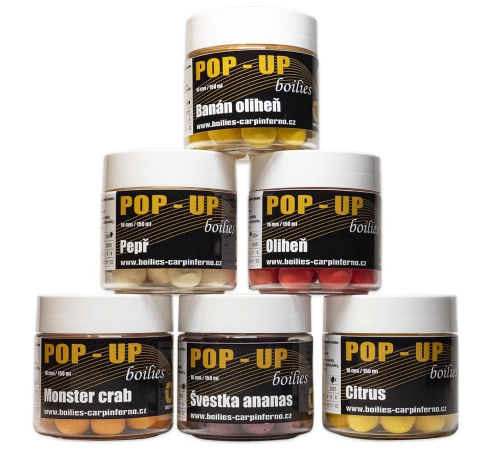 Carp Inferno Pop-up Boilies 16mm 150ml