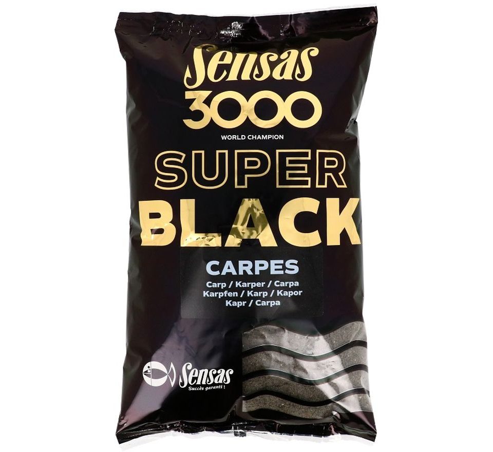 Sensas Krmítková směs 3000 Super Black 1kg