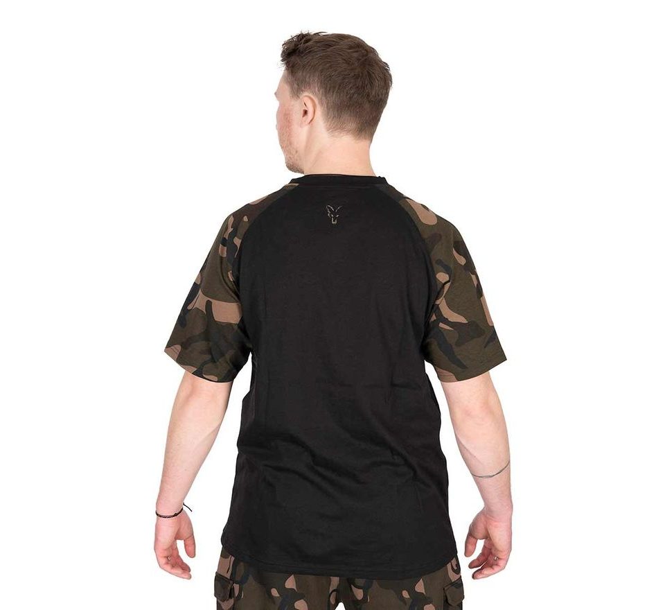 Fox Triko Black / Camo Outline T-Shirt