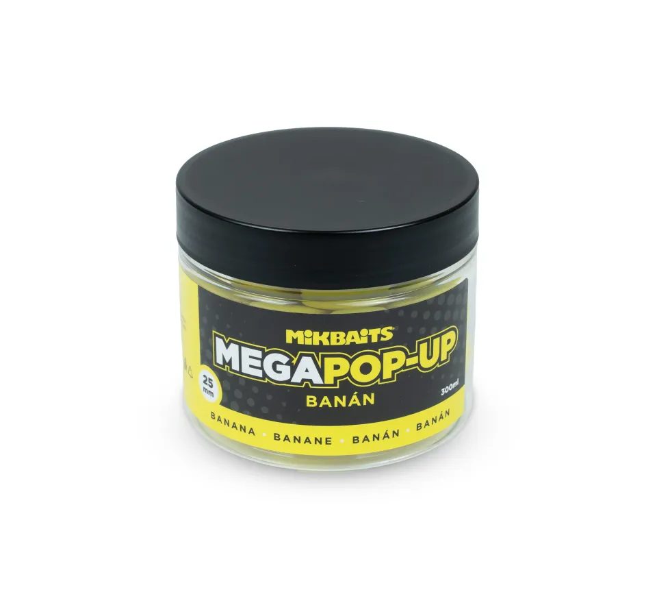 Mikbaits Plávajúce boilies Mega fluo pop-up 300ml