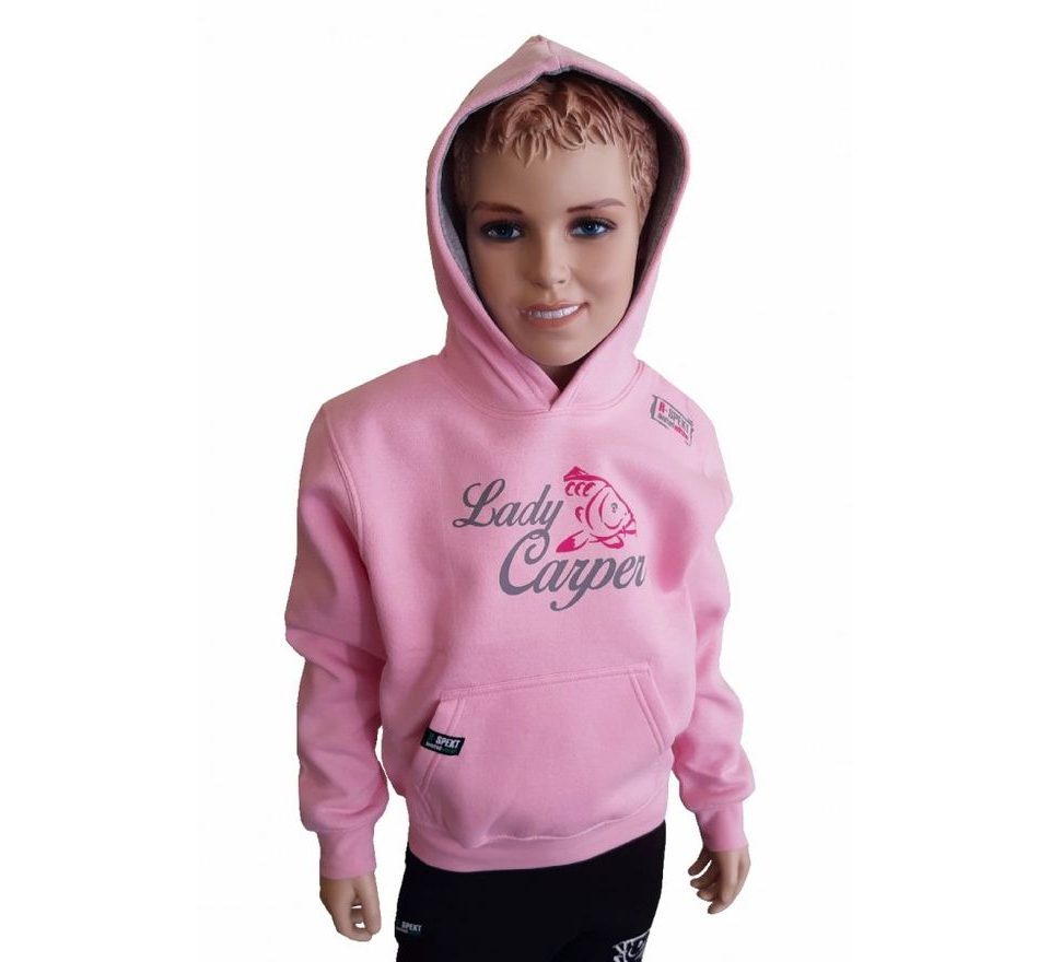 R-Spekt Dětská mikina s kapucí Lady Carper pink