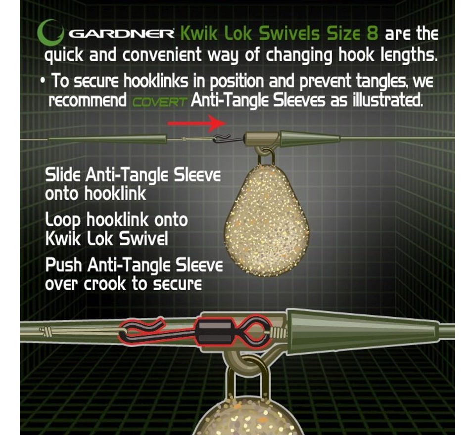 Gardner Obratlík Covert Kwik Lok vel. 8