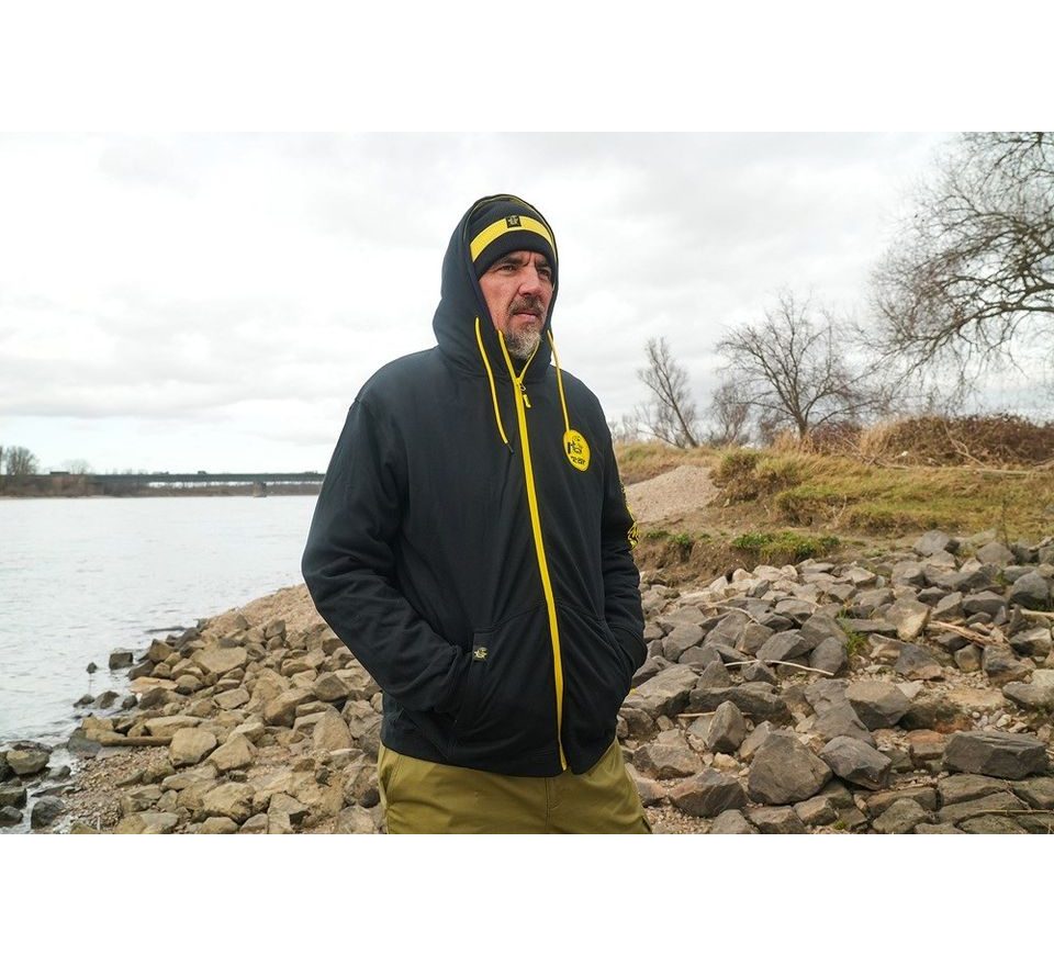 Black Cat Mikina Black Zipped Hoody