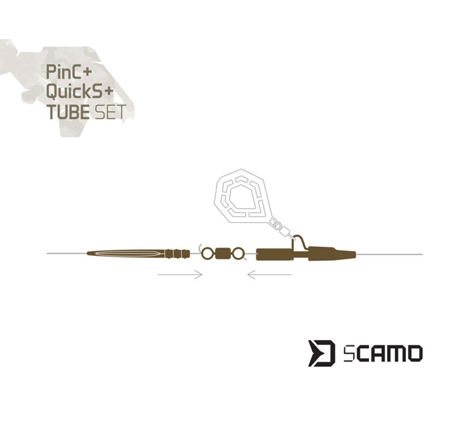 Delphin Set sCAMO PinC + QuickS + Tube 5 setů