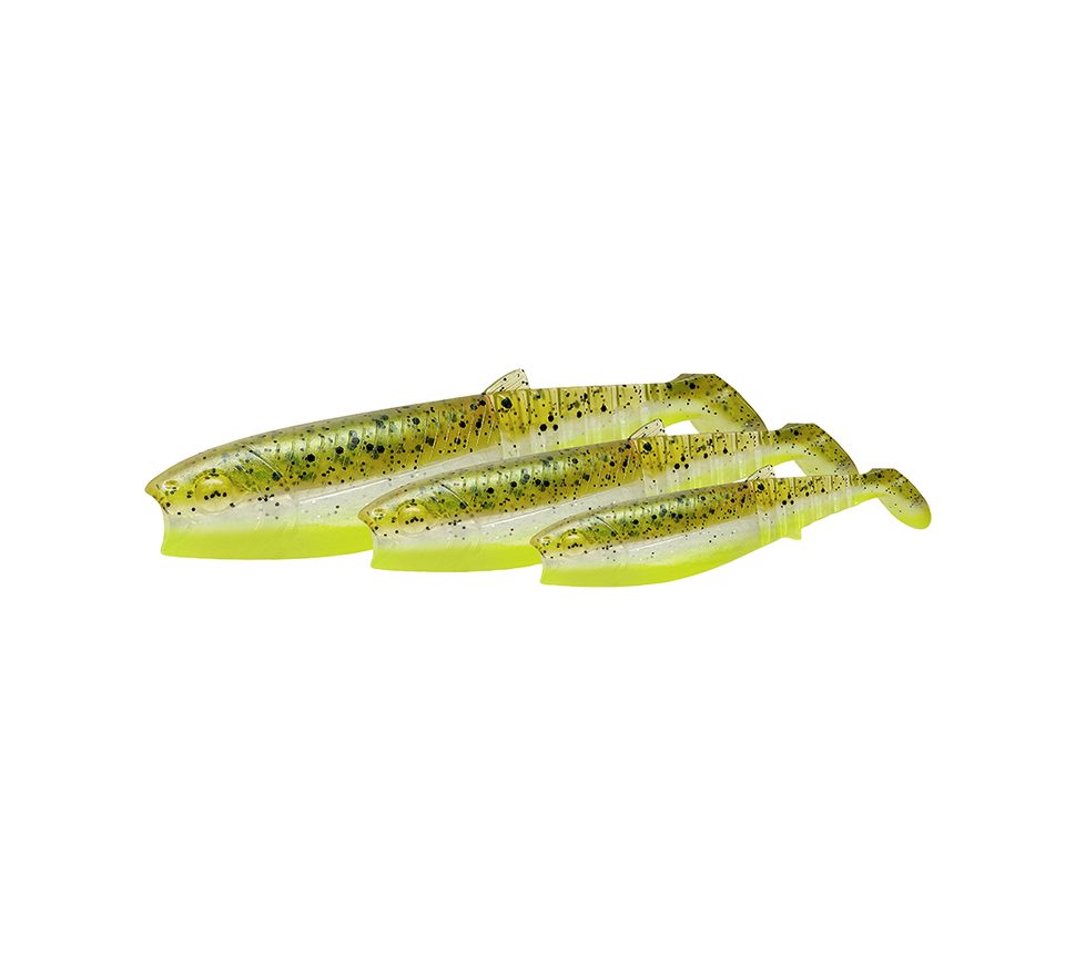 Savage Gear Gumová Nástraha Cannibal Shad Green Pearl Yellow 2ks