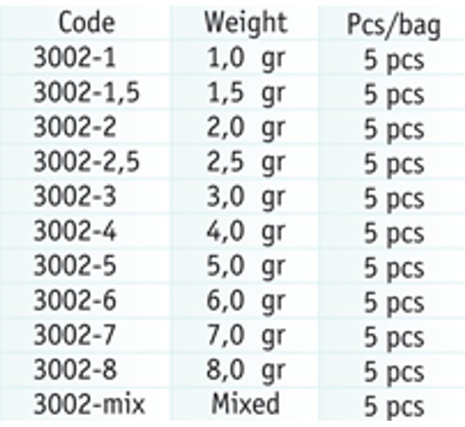 Cralusso Olivové závažia so silikónom 5 ks