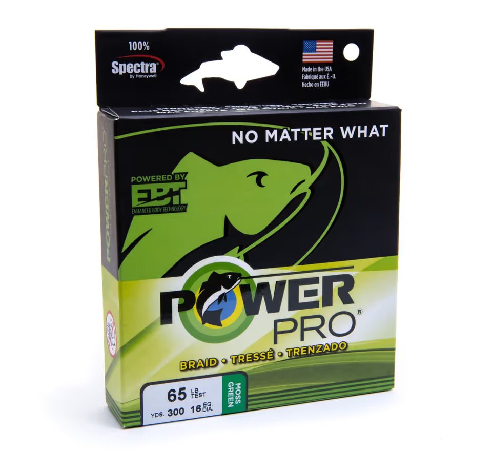 PowerPro Pletená Šňůra Braided Line Moss Green 135m