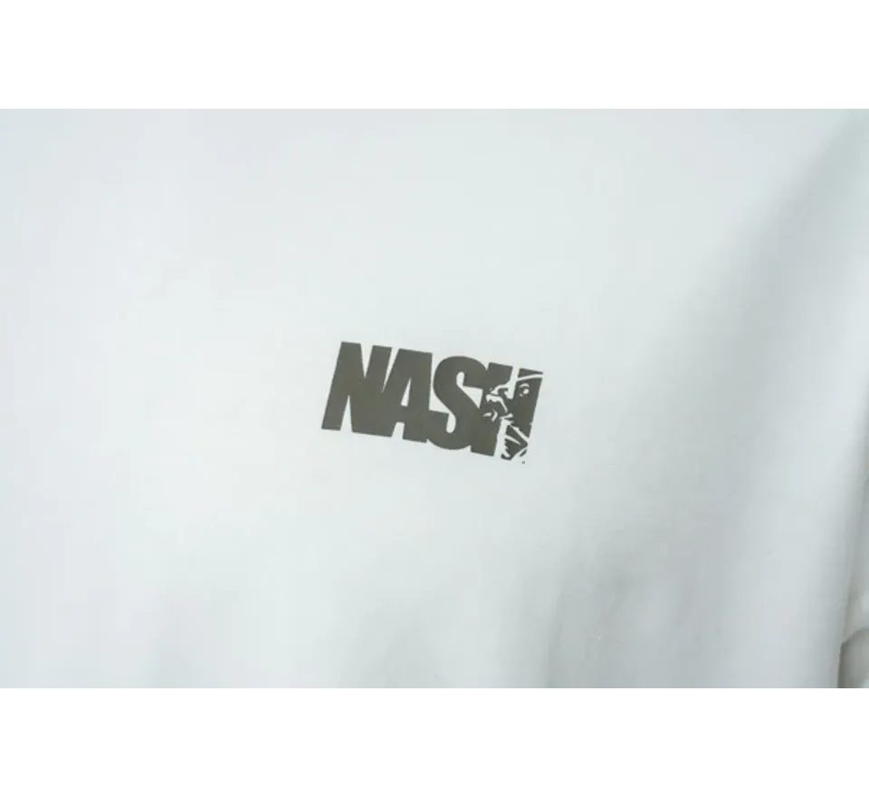 Nash Triko Make It Happen Carp Logo T Shirt Ecru