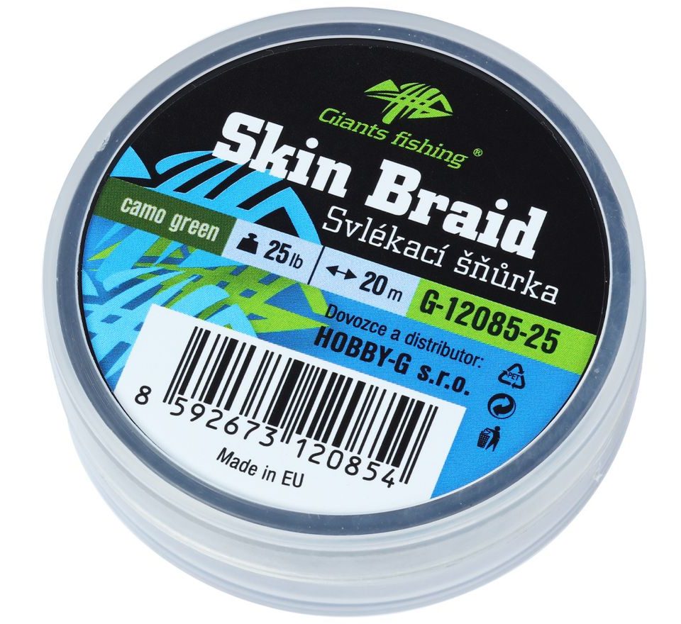 Giants fishing Sťahovacia šnúra Carp Line Skin Braid Camo green 20m