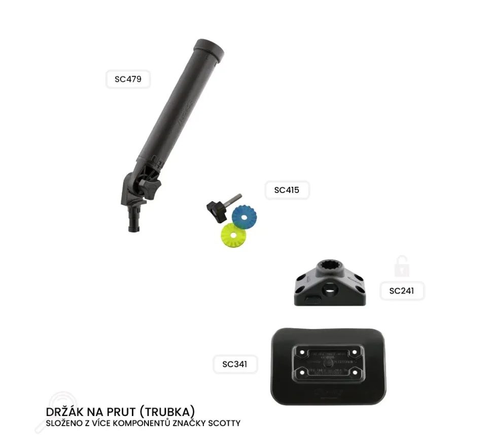 Scotty Držák na prut (trubka)