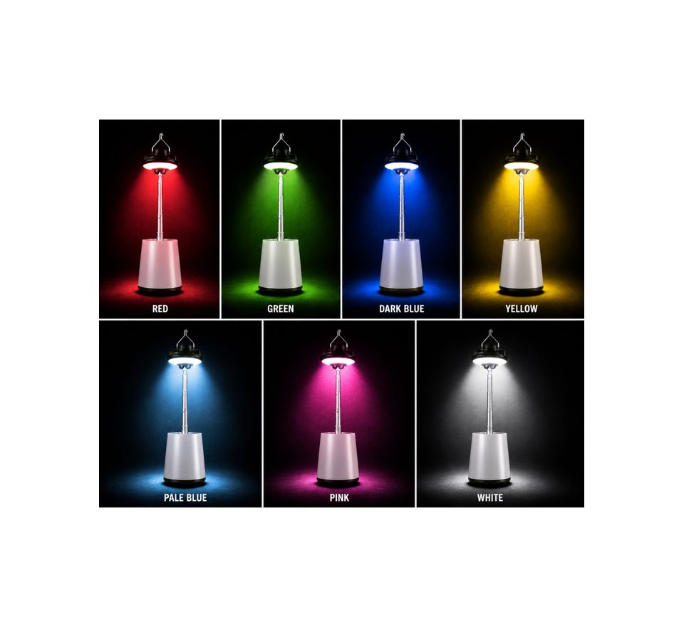 Holdcarp Lampa Extendable RGB Camping Lamp