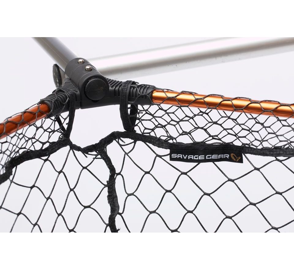 Savage Gear Podběrák Pro Tele Folding Net Rubber X-Large Mesh L