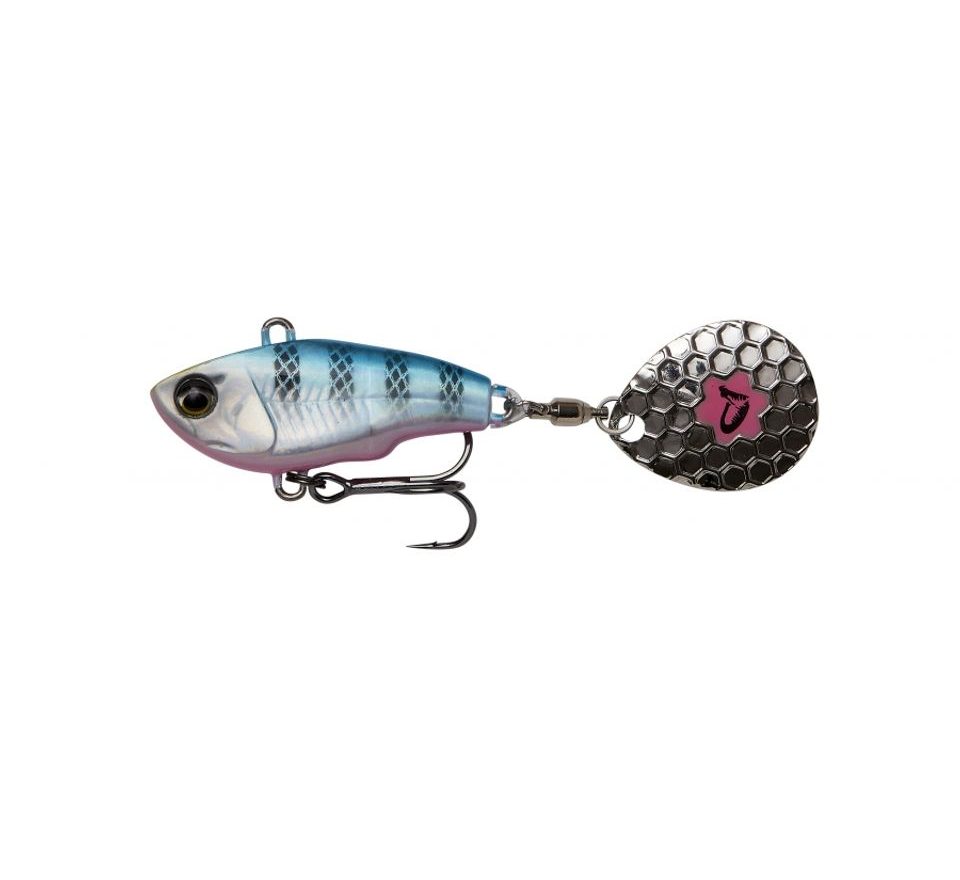 Savage Gear Wobler Fat Tail Spin Sinking Blue Silver Pink