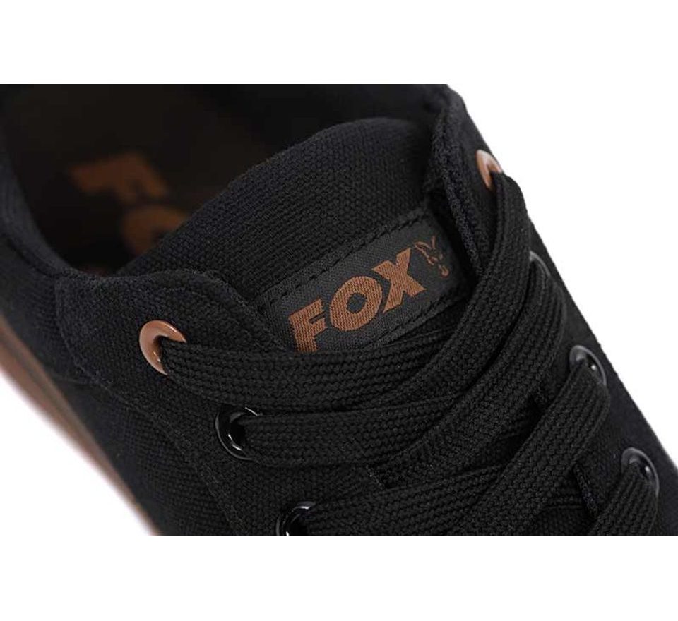 Fox Boty Black Canvas Shoe