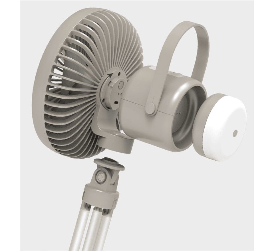 Boatman Multifunkční přenosný ventilátor se světlem a powerbankou 8000 mAh