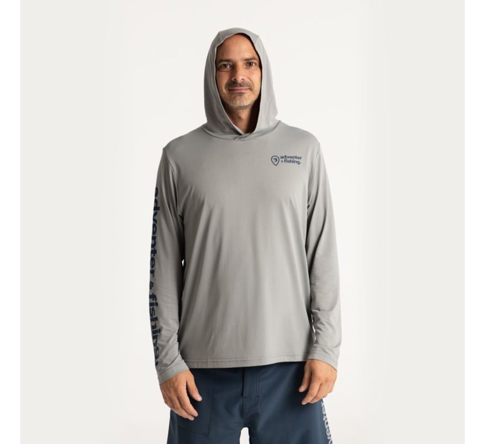 Adventer & fishing Funkční hoodie UV tričko Limestone