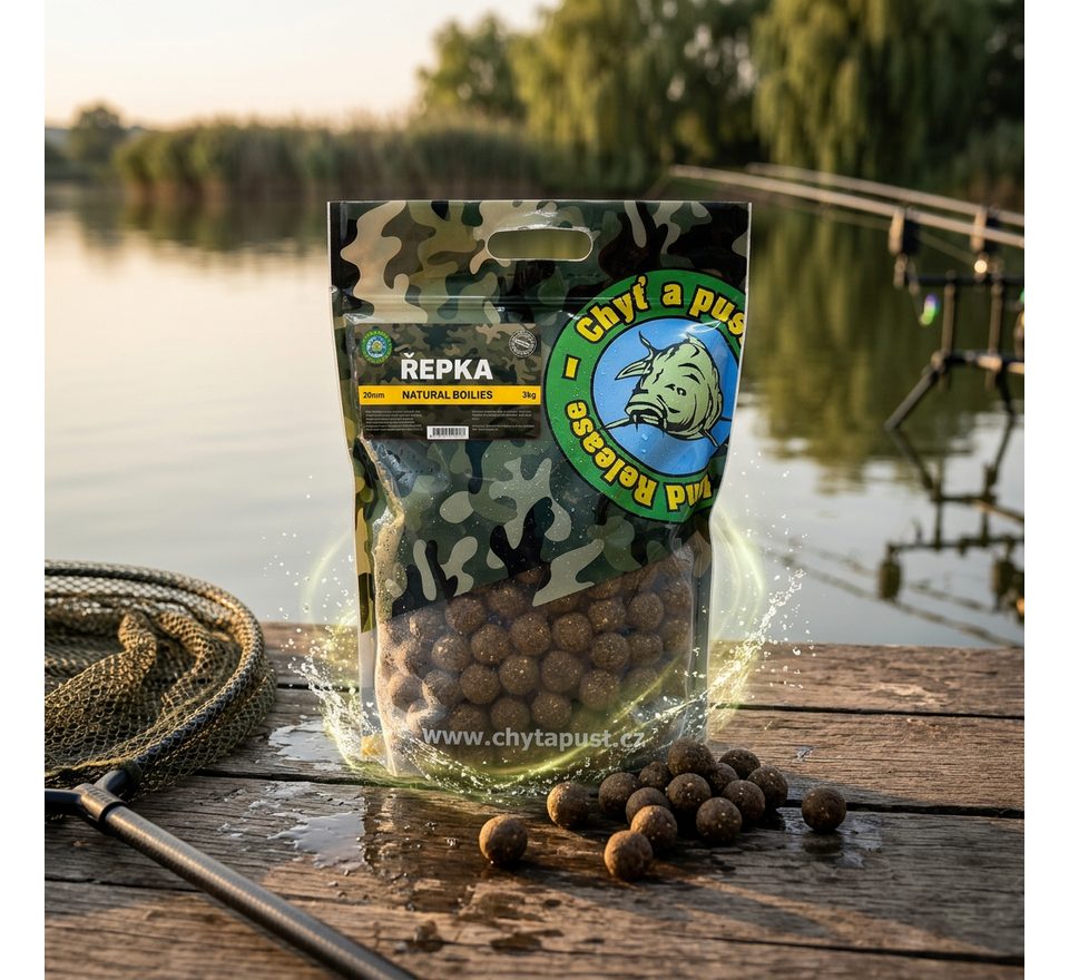 Chyť a pusť Boilies Natural 3kg