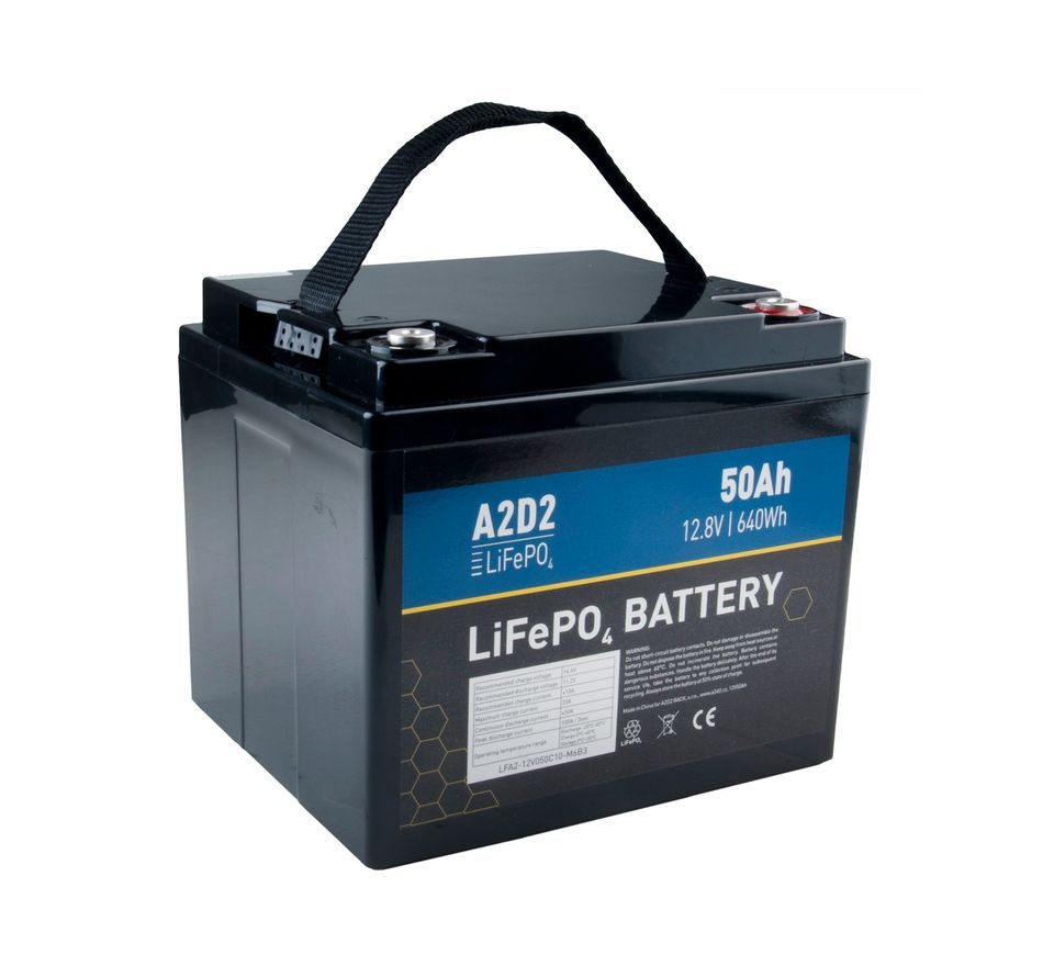 A2D2 Baterie LiFePO4 12,8V 50Ah M6