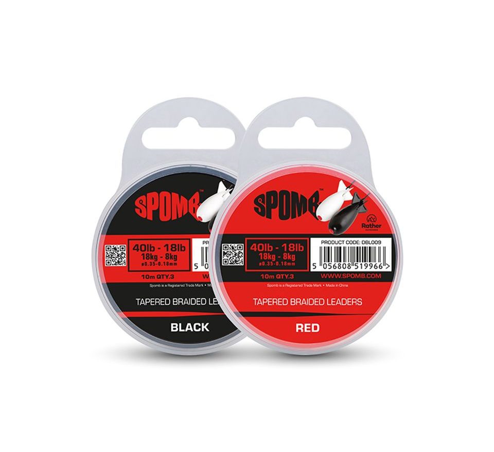 Spomb Šoková šňůra Tapered Braided Leaders 40-18lb