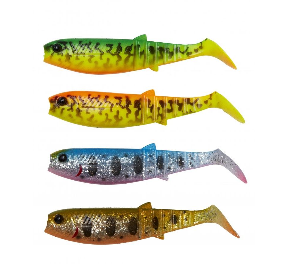 Savage Gear Gumová nástraha Cannibal Paddletail Blue Pink Smolt UV