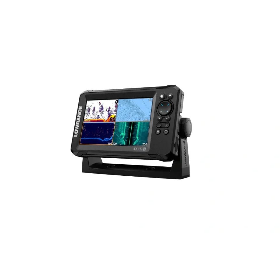 Lowrance Echolot Eagle 7 se sondou Splitshot HD + baterie + nabíječka ZDARMA