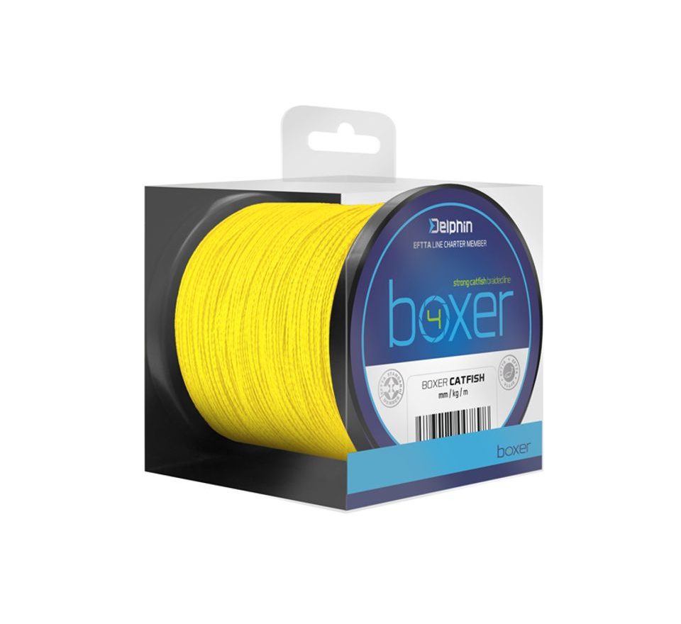 Delphin Šňůra Boxer 4 fluo žlutá