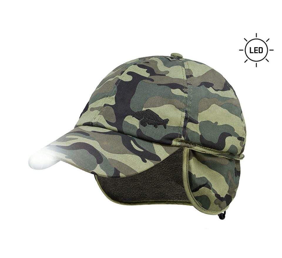 Delphin Zimná šiltovka LED OutLine Camo