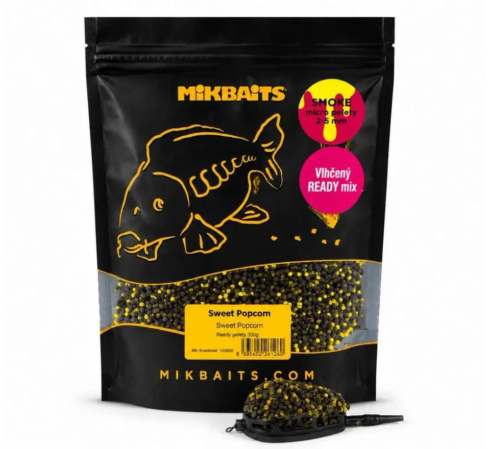 Mikbaits Vlhčené pelety Smoke Ready 2-3mm 300g