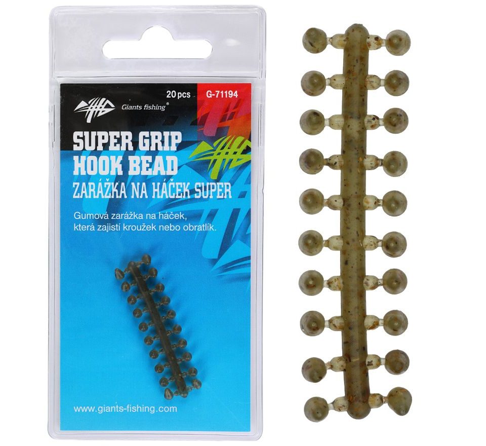 Giants fishing Zarážka na háček Super Grip Hook Bead 20ks