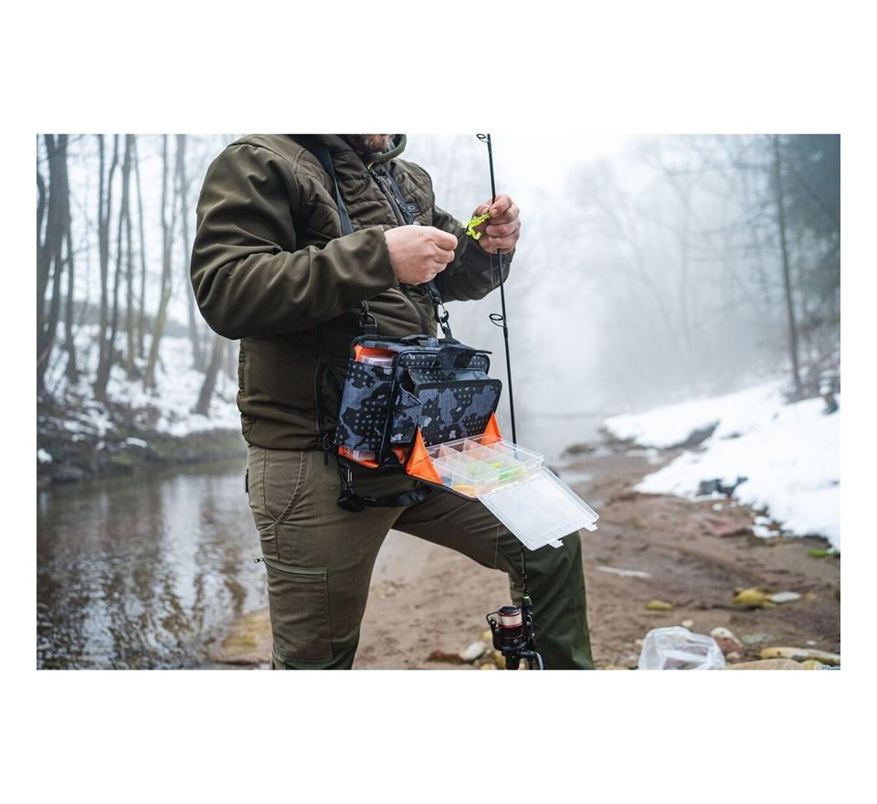 Giants fishing Akční set Vláčecí ledvinka Spinning Waist/Leg Bag + vláčecí taška Small