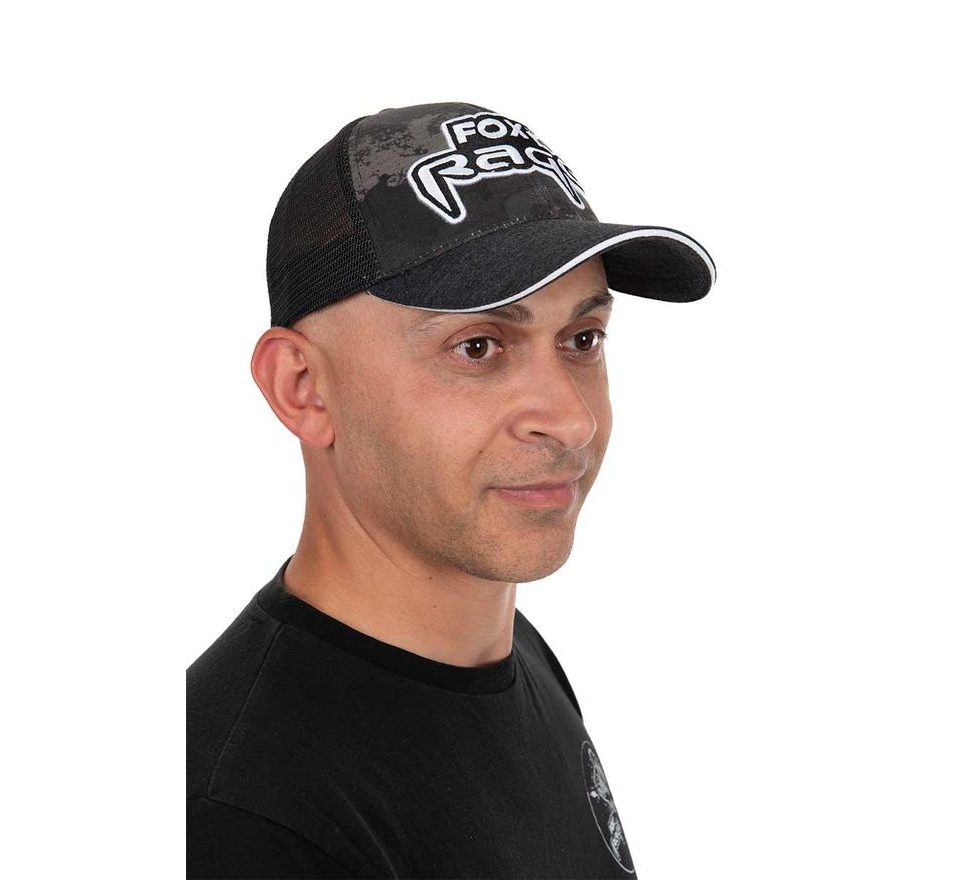 Fox Rage Vyšívaná Camo Trucker Šiltovka