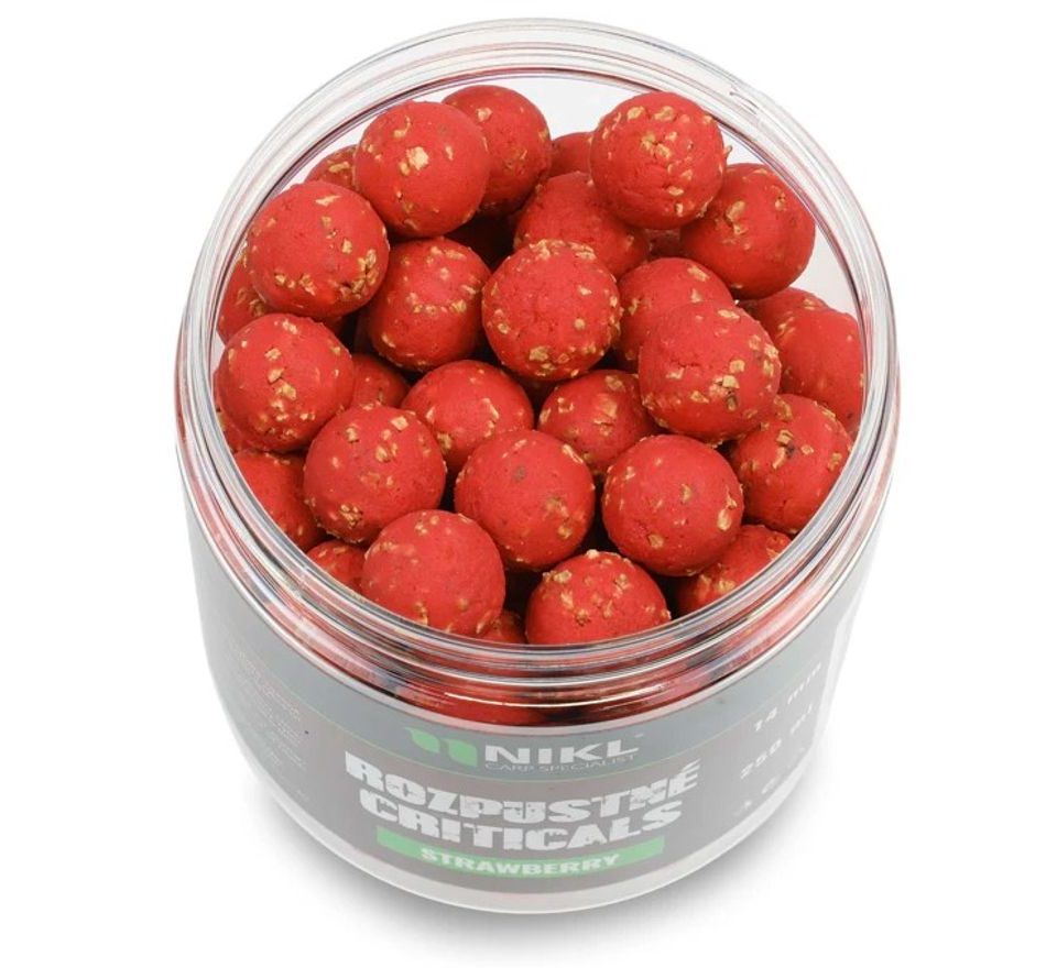 Nikl Rozpustné Criticals boilie Strawberry 250ml