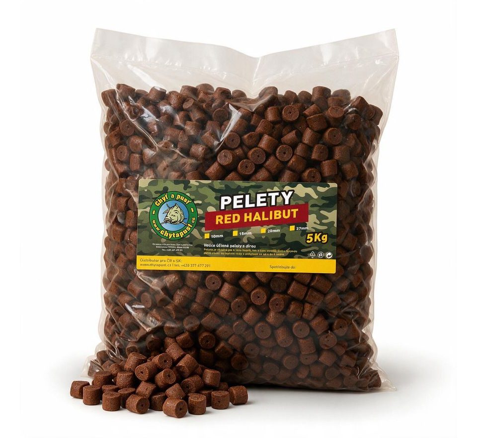 Chyť a pusť Pelety RED Halibut 5kg