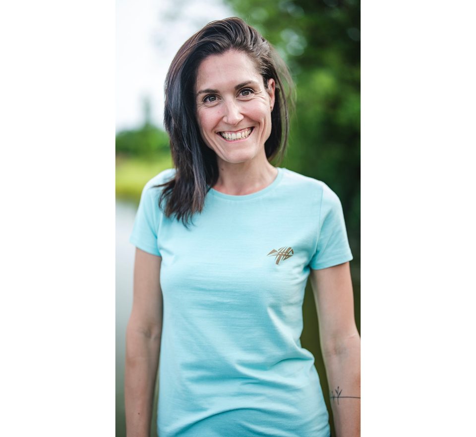 Giants fishing Dámské tričko zelené Koi kapr