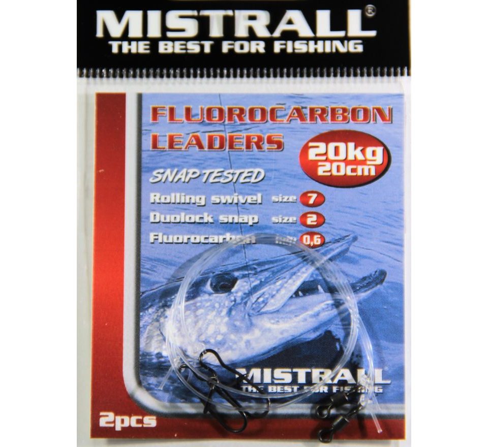 Mistrall Fluorokarbónový nadväzec 2 ks