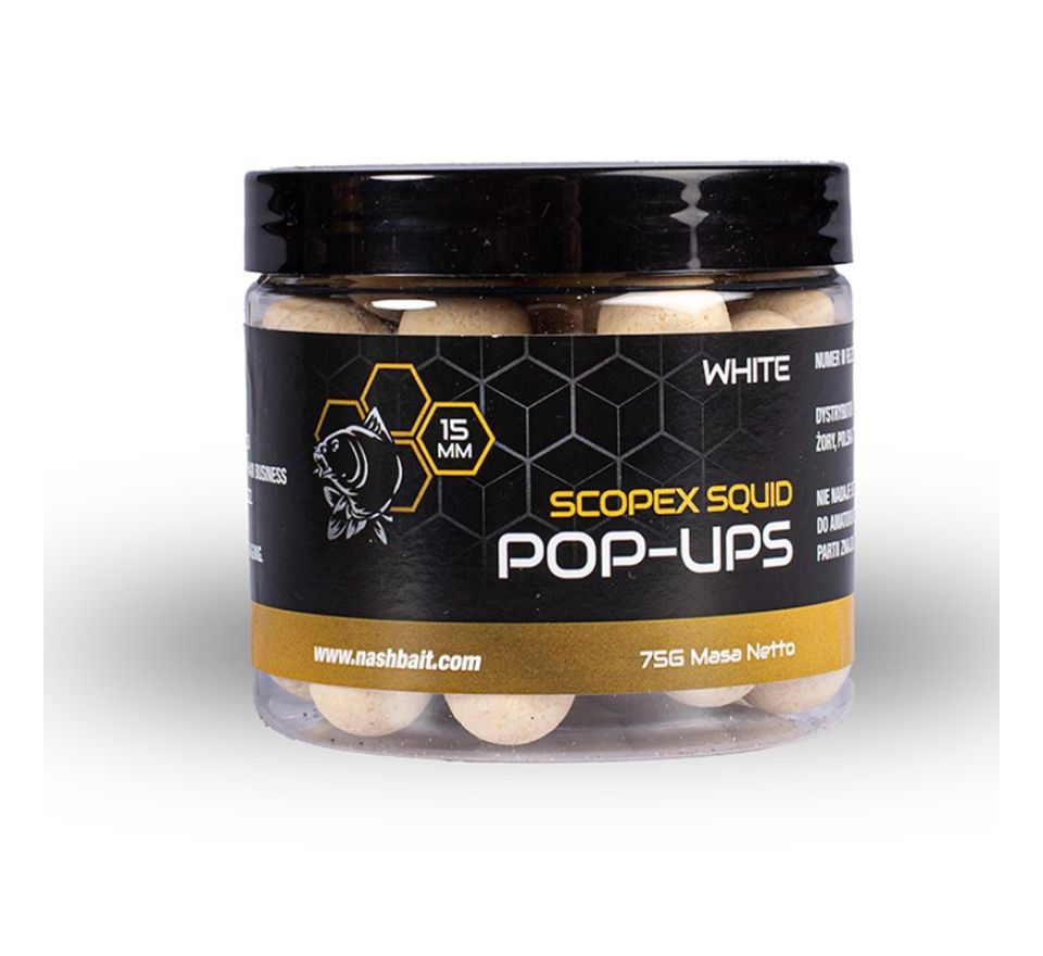 Nash Plovoucí Boilie Scopex Squid Pop Ups 75g