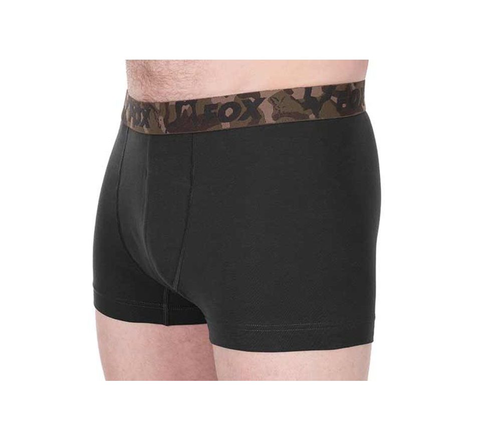 Fox Trenky Boxer Shorts Khaki/Čierne 2ks