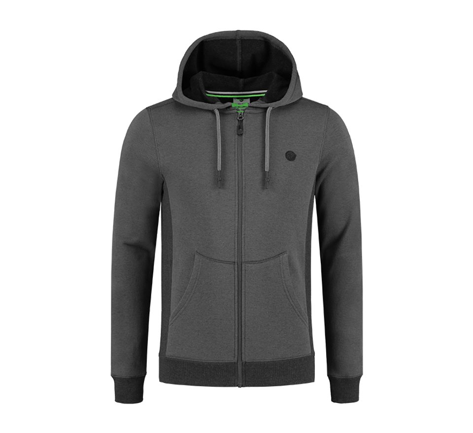 Korda Mikina LE Charcoal Zip Hoodie