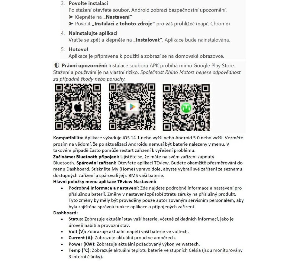 Rhino Batéria Lithium Outdoor Box 12V 100Ah