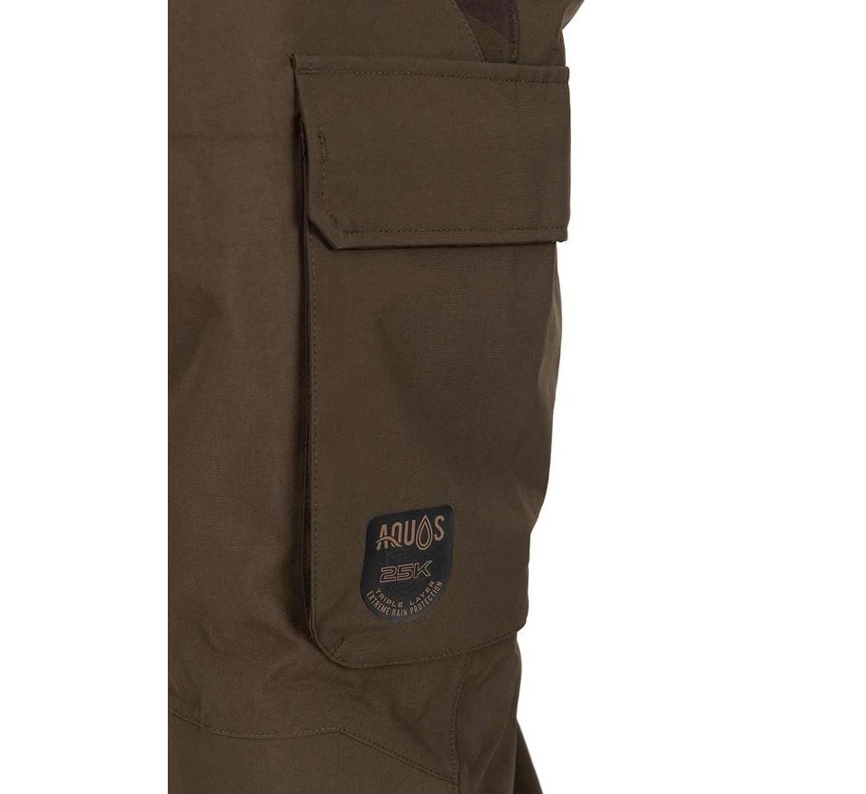 Fox Nohavice RS25K Khaki Salopettes