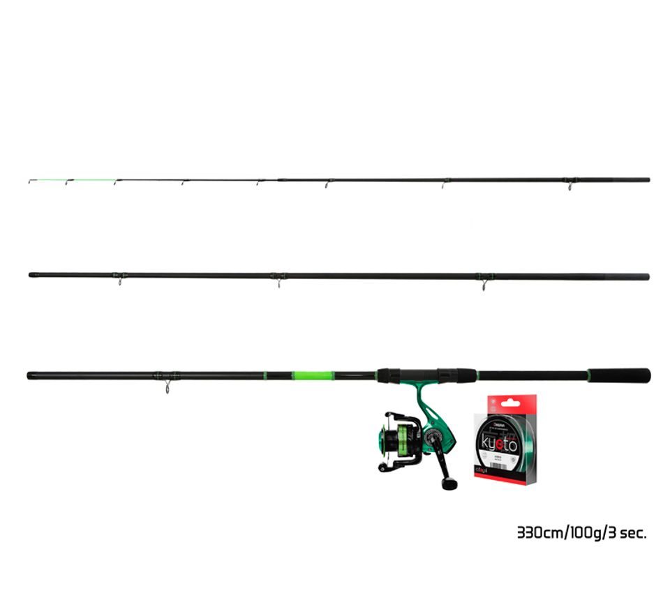 Delphin Feederový set GreenFeed 360cm 100g + 4T + 0,261mm