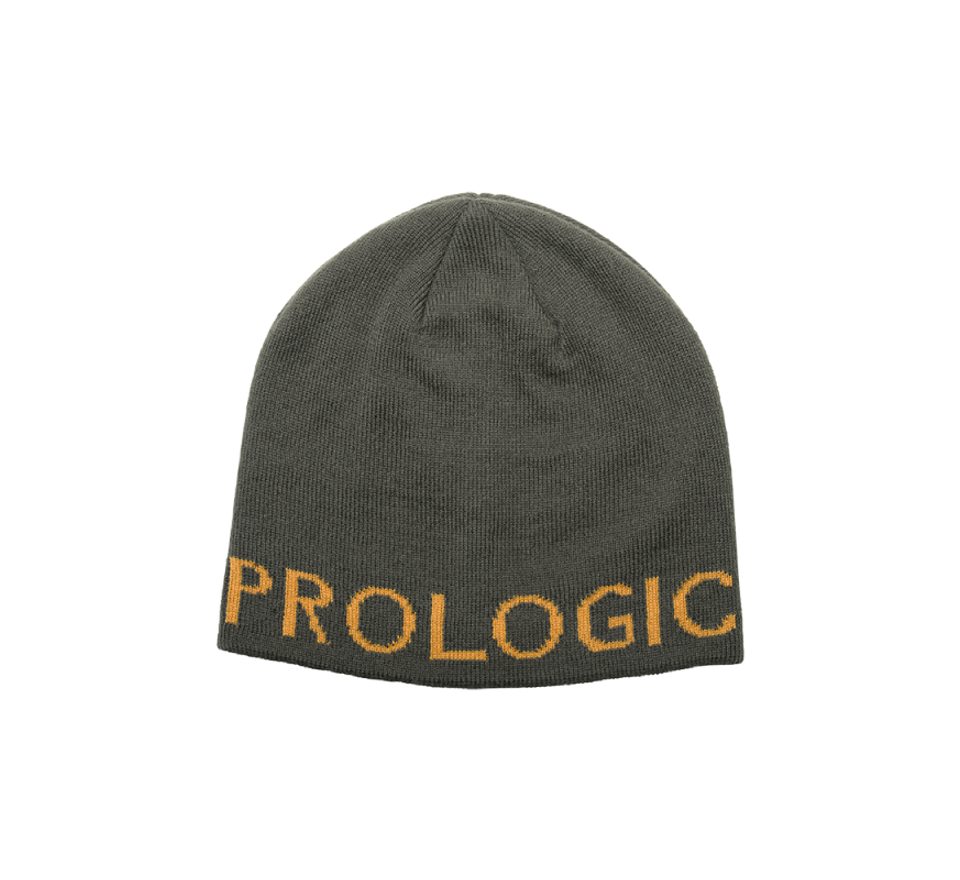 Prologic Zimní čepice Bivy Logo Beanie Rifle Green/Orange