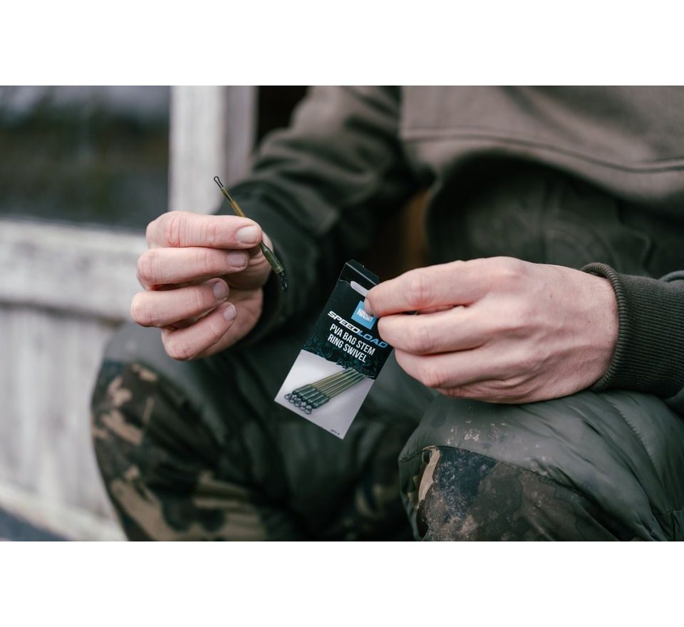 Nash Systém Speedload PVA Bag Stem Ring Swivel 5ks