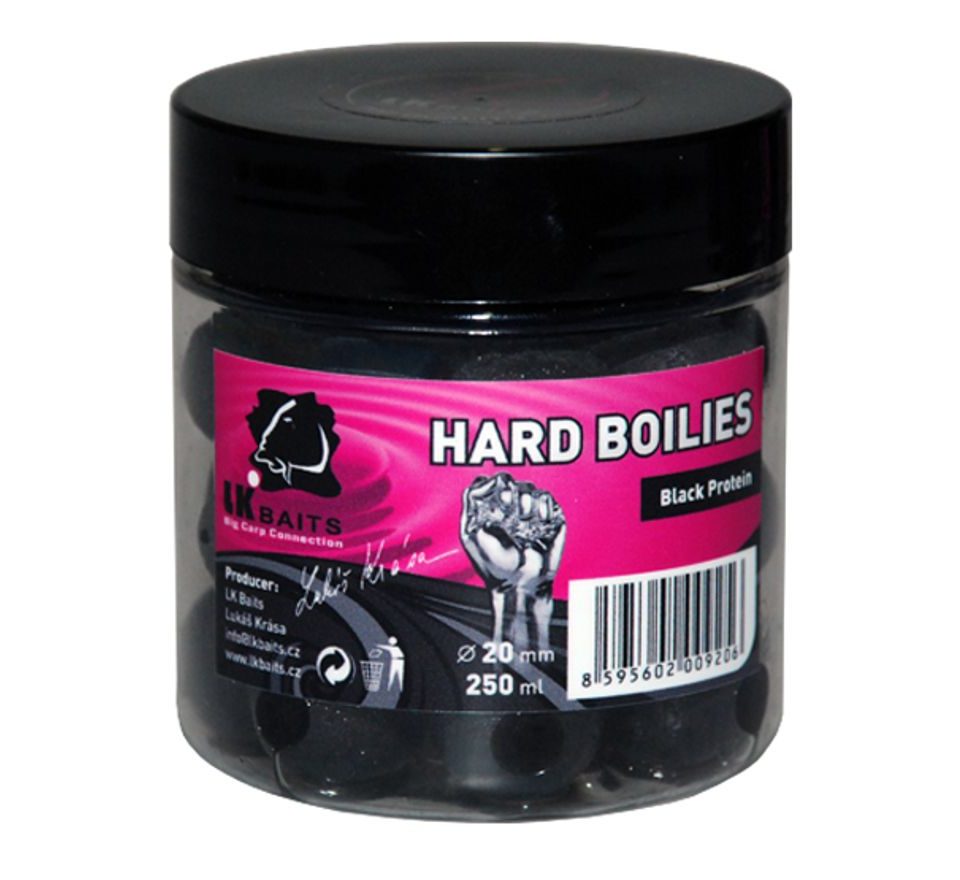 LK Baits Boilie Lukáš Krása HARD Boilies Black Protein 250ml