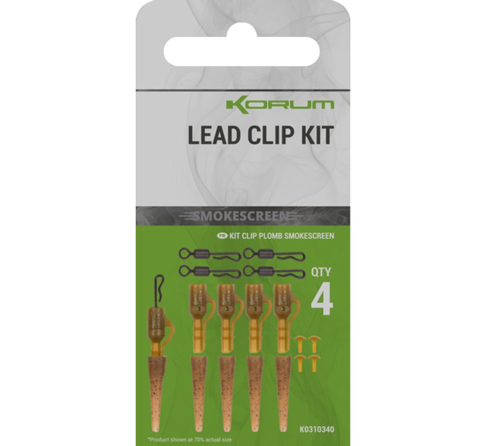 Korum Závěsky Smokescreen Lead Clip Kit 4ks