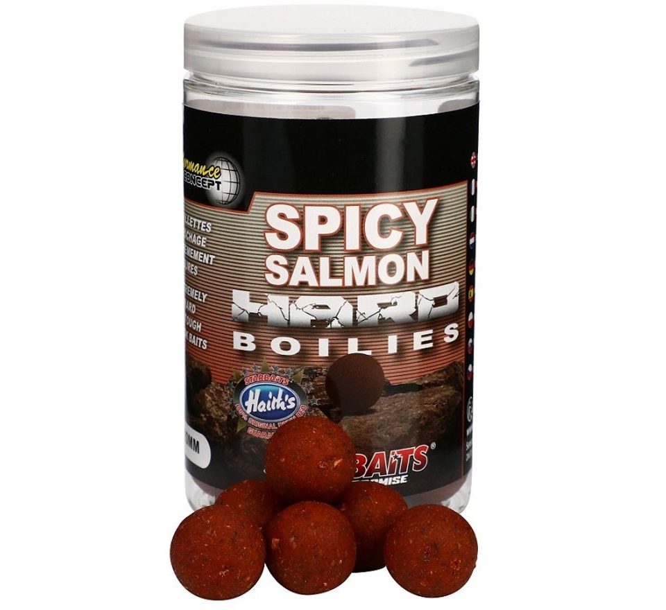 Starbaits Boilie Hard Spicy Salmon 200g