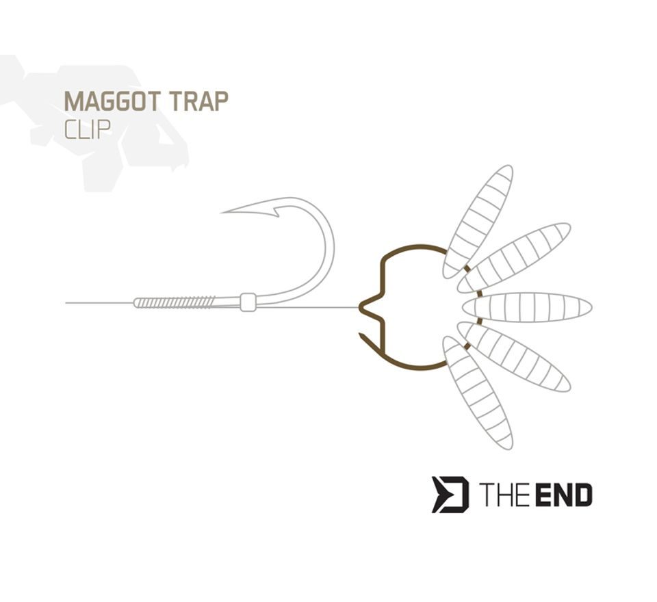 Delphin Klip na červy TheEND Maggot Trap 15ks